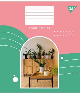 Зошит для записів Yes Your interior 96 аркушів лінія