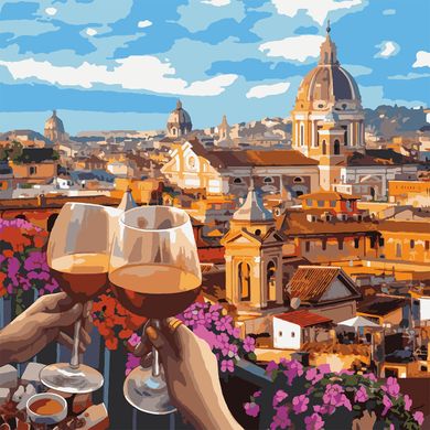 Картина по номерам SANTI Вино в Италии 40х40