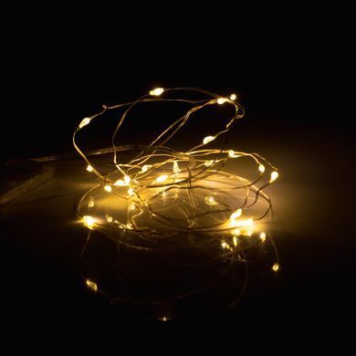 Электрогирлянда Yes! Fun Нить на медной проволоке 20 LED тепло-белая 2 м статич батарейки