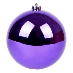 Новогодний шар Novogod'ko, пластик, 15 cм, фиолетовый, глянец
