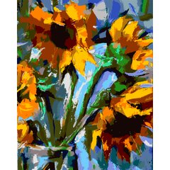 Картина за номерами SANTI Букет соняшників 40*50см ©maryna_hryhorenko__