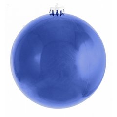 Новорічна куля Novogod'ko, пластик, 25 cм, синій, глянець