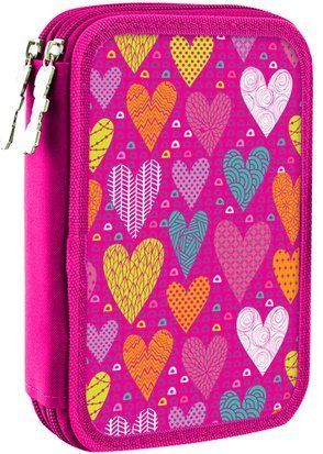 Пенал твердий 1Вересня подвійний HP-01 "Sweet heart"