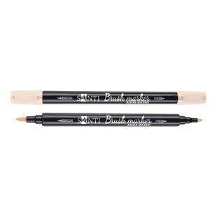 Маркер акварельный SANTI Brush Marker SWB-05 телесный двусторонний