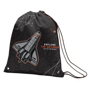 Сумка для обуви YES SB-10 "Explore the universe", черный