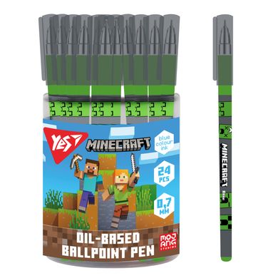 Ручка кулькова Yes Minecraft Heroes 0.7 мм синя