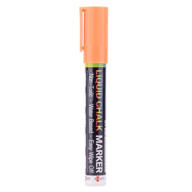 Меловой маркер SANTI, оранжевый, 5 мм, 9шт/туб