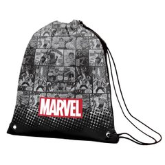 Сумка для обуви YES SB-10 "Marvel.Avengers", черный/серый