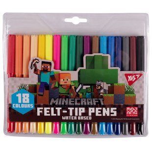 Фломастери Yes 18 кольорів Minecraft