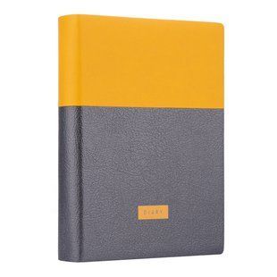 Ежедневник А6 недат. YES "Giovanni", мягк., 432 стр., горчичный/серый