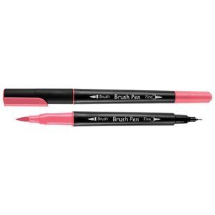Маркер акварельный SANTI Brush Pen SW-10 вишнево-розовый двусторонний