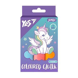 Крейда кольорова Yes Glamour 3 шт JUMBO
