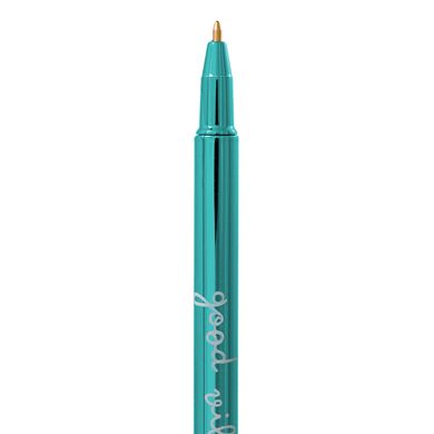 Ручка шариковая YES "Happy pen", бирюз., 1шт/уп.