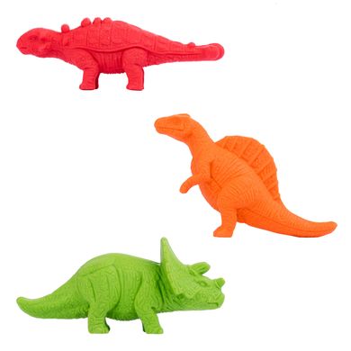 Ластик YES "Dinosaurs", набор 3шт
