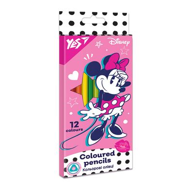 Олівці кольорові YES 12 кол. Minnie Mouse