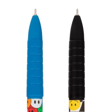 Ручка шариковая YES Melt Smile автоматическая 0,7 мм синяя