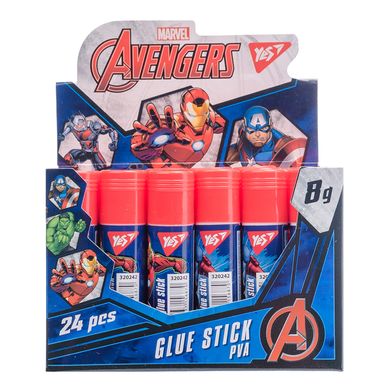 Клей-олівець YES, 8г, PVA "Marvel.Avengers"