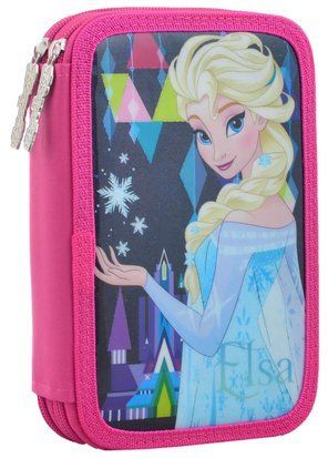 Пенал твердий 1 Вересня подвійний Frozen, 20*13*4.5
