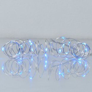 Електрогірлянда Yes! Fun Нитка на мідному дроті 20 LED синя, 2 м статична батарейки