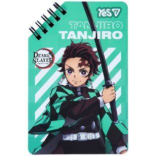 Блокнот Yes Demon Slayer Tanjiro 95x145 60 аркушів лінія