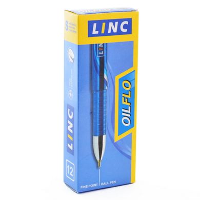 Ручка кульк/масл "Oilflo" синя 0,7 мм "LINC"