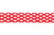 Стрічка фігурна самоклеюча "Вуаль", оксамитова, червона, 1.5 м 2 з 3