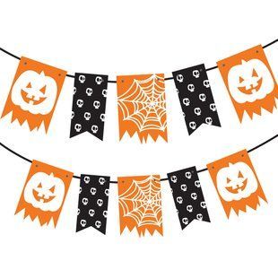 Гірлянда пап. прапорці Yes! Fun Хелловін "Halloween Party", 13 прапорців, 3м