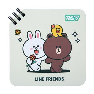 Блокнот Yes Line Friends Butterfly 110x110 80 аркушів лінія