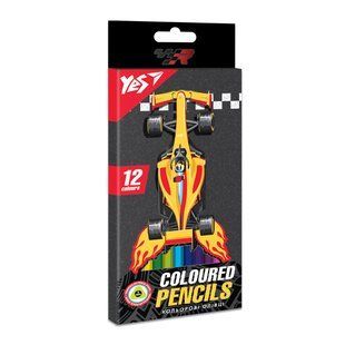 Карандаши цветные YES 12 цв. Race legend
