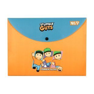 Папка-конверт Yes Stumble Guys А4 на кнопці