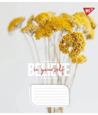 Зошит шкільний Yes Believe in yourself 18 аркушів клітинка