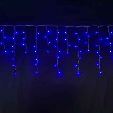 Гирлянда светодиодная бахрома Novogod'ko, 84 LED, синяя, 2,1*0,7 м, 8 реж., коннектор