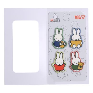 Закладки-стикеры Yes Miffy пластик 80 шт 4х20