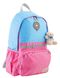 Рюкзак для підлітків YES OX 311, блакитний-рожевий, 29*45*13 1 з 8