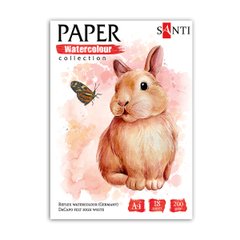 Набор акварельной бумаги SANTI "Animals", А4, "Paper Watercolor Collection", 18 л, 200г/м2