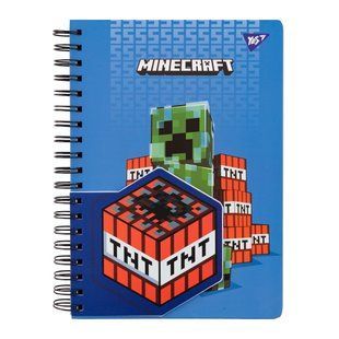 Блокнот Yes 2 в 1 В5 В7 80 л 20 л двойная спираль Minecraft TNT клетка