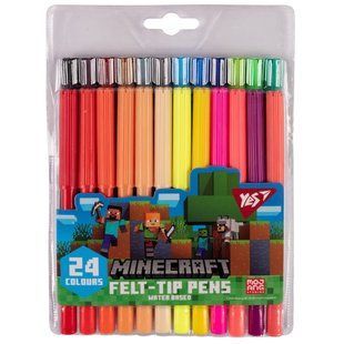 Фломастери Yes 24 кольори Minecraft