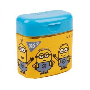 Точилка двойная с крышкой YES "Minions"