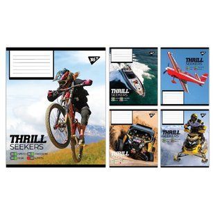 Зошит учнівський загальний Yes Thrill Seekers А5 48 аркушів клітинка