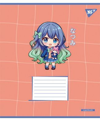 Тетрадь ученическая школьная Yes Anime girls А5 12 листов линия