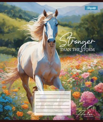 Тетрадь школьная 1B Stronger than the storm 12 листов косая линия