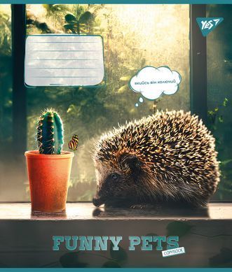 Зошит шкільний Yes Funny pets 24 аркушів лінія