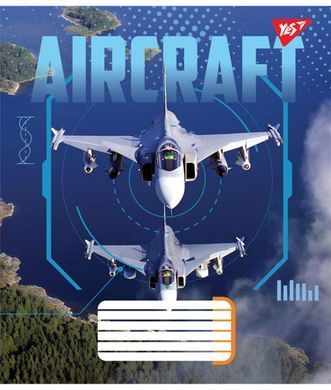 Зошит для записів Yes Aircraft 48 аркушів лінія