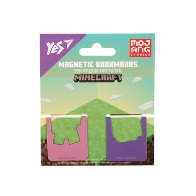 Закладки магнітні YES Minecraft.Spring, висікання, 2 шт