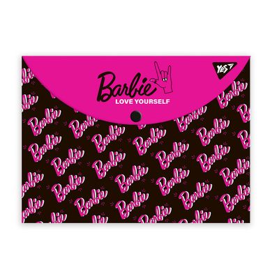 Папка-конверт YES на кнопці А4 Barbie