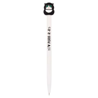 Ручка шариковая YES "Purrr Cat" автоматическая 0,7 мм синяя