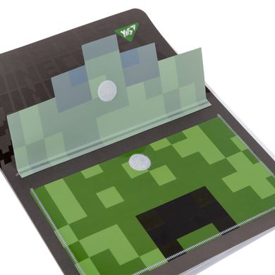 Папка на 20 файлов YES A4 Minecraft с карманом