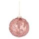 Новогодний шар Novogod'ko, стекло, 10 см, св.розовый, матовый, орнамент 1 из 3