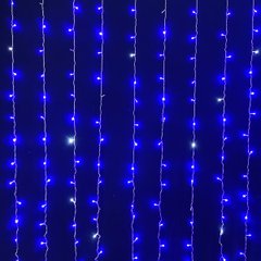 Электрогир. штора Novogod'ko, 272 LED, синий, 3*2,6 м, мерцание