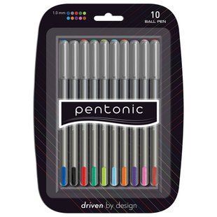 Ручка шариковая LINC Pentonic 1,0 мм набор 10 шт микс цветов